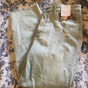 LC Lauren Conrad floral embroidered jeans